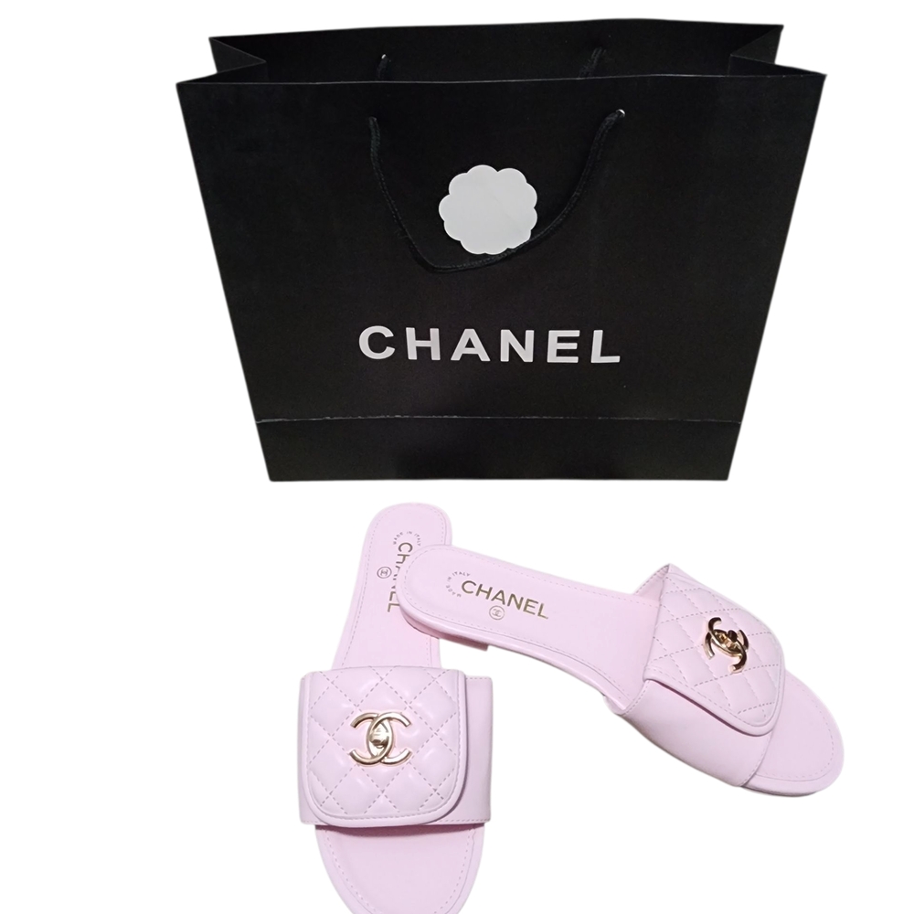 Pink Sandals with Iconic Logo - Picture 2 of 5